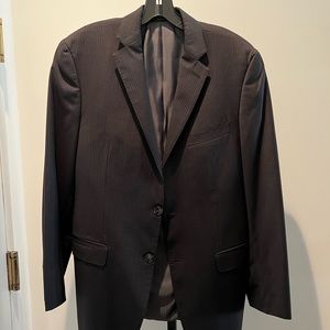 Vintage Calvin Klein Blazer in Black/Charcoal Grey pinstripe
